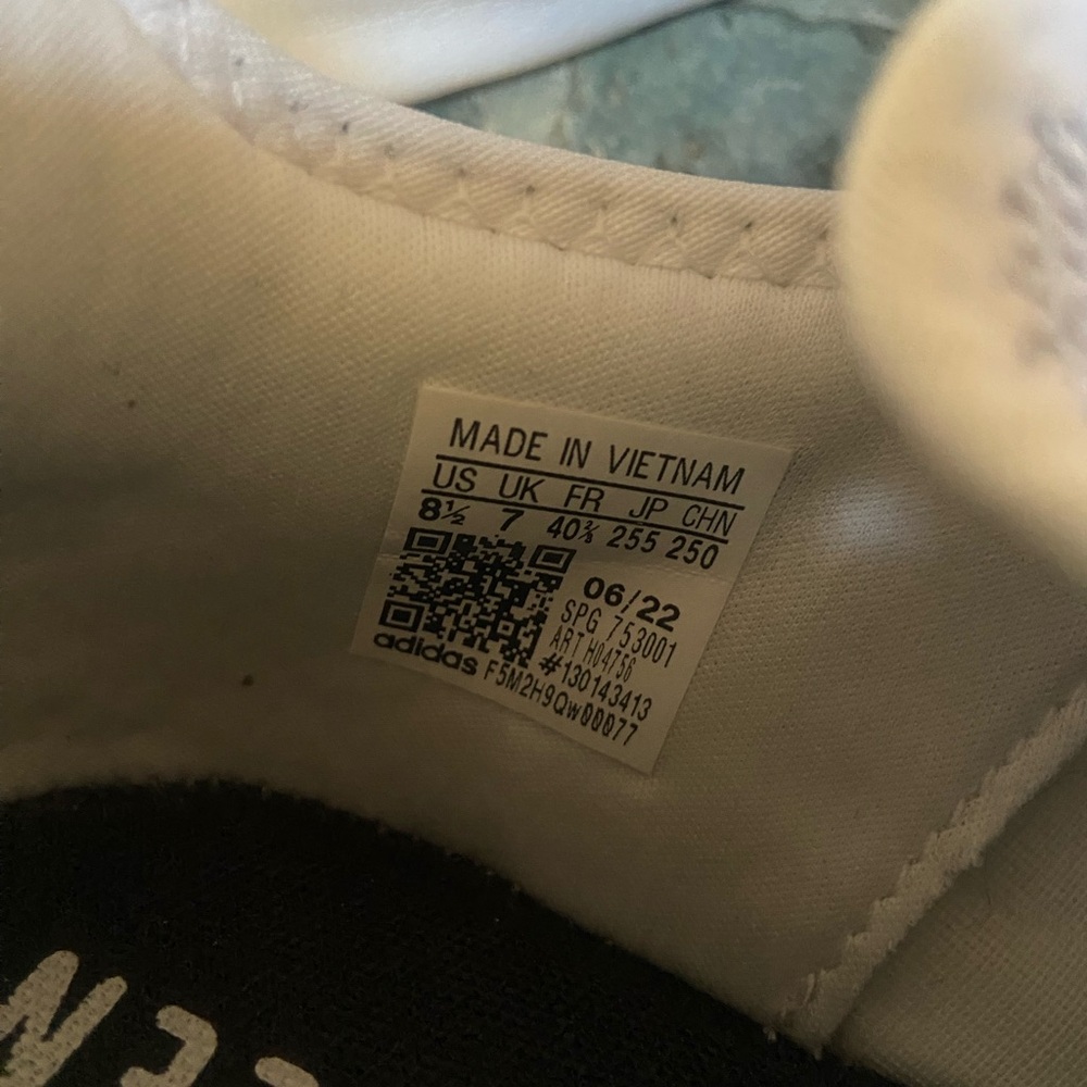 Adidas Black and White Athletic Shoes - Picture 3 of 4